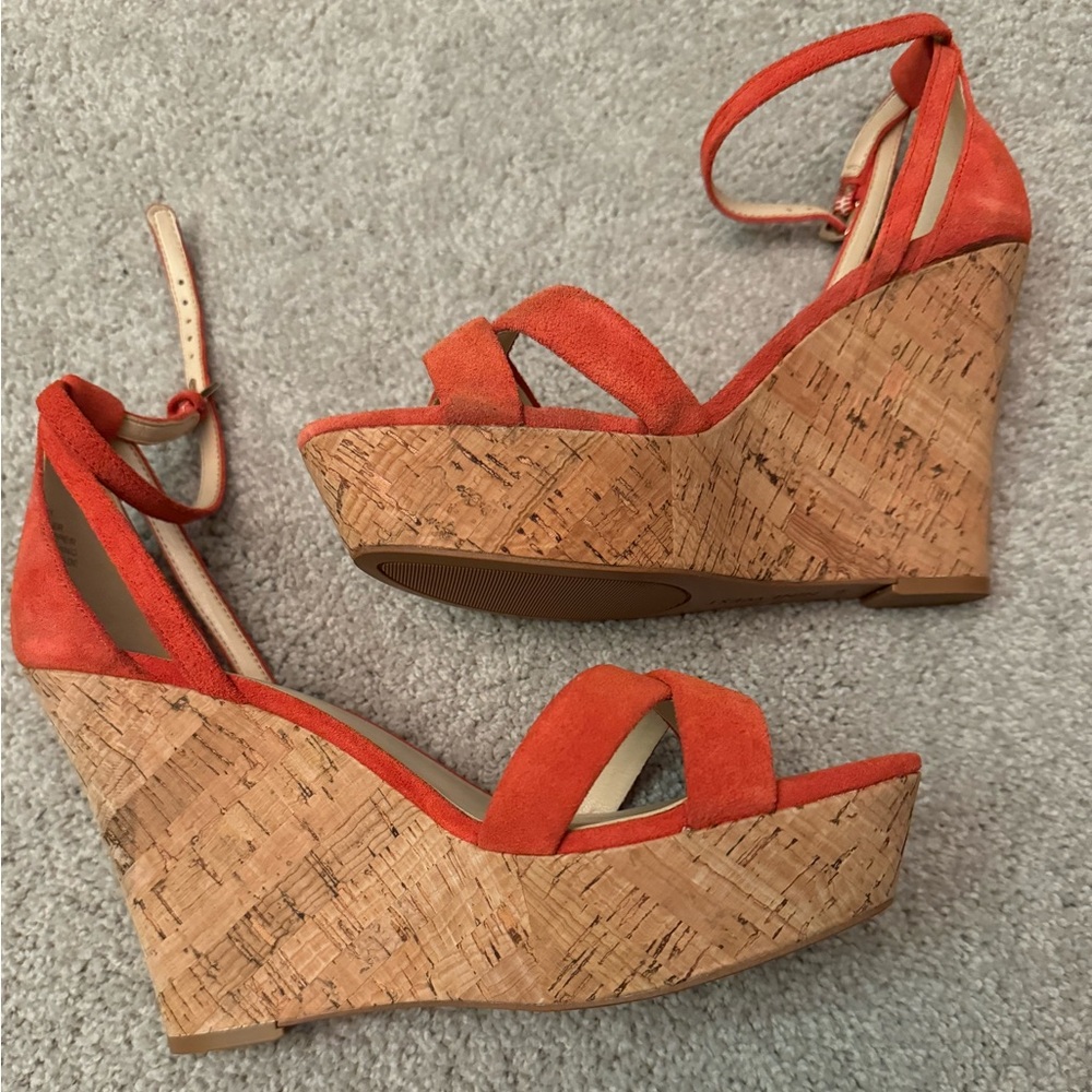 NEW Nine West Joker Suede Wedge Sandal, 8M